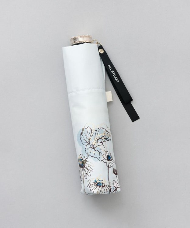 AURORA 【 JILL STUART（ジル スチュアート）】ボタニカルプリント雨傘（折りたたみ傘） ペールブルー