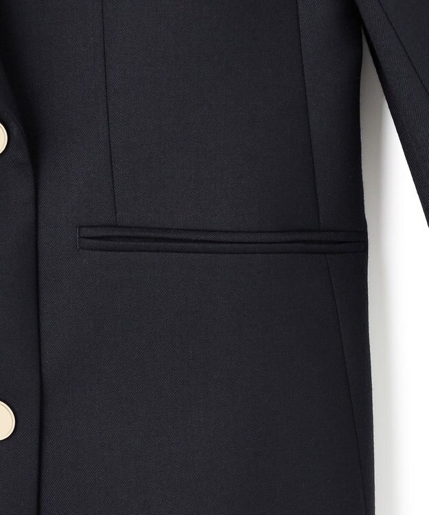 23区 S ウーステッドウールツイル 紺ブレ ジャケット ネイビー系