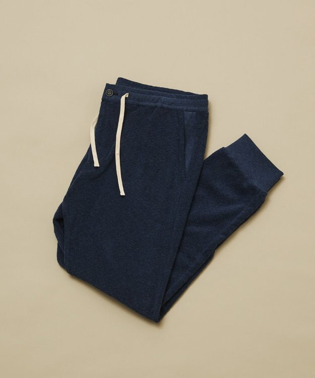 JOSEPH ABBOUD MOUNTAIN 【SPACE】OGスラブパイル パンツ ネイビー系