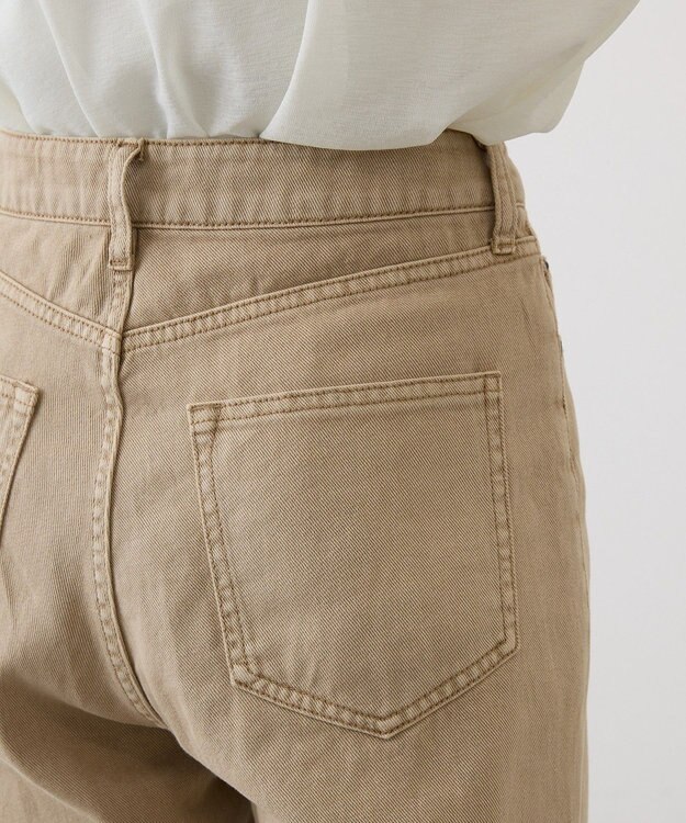 AMERICAN HOLIC ルーズストレートカラーデニムパンツ Beige