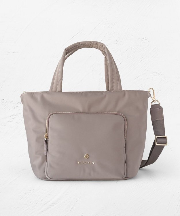 TOCCA 【サスティナブル素材・撥水】CONCURSIO NYLON TOTE トートバッグ グレージュ系