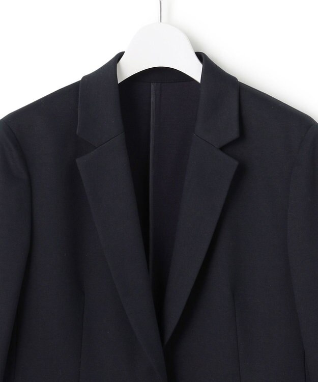 23区 L 【洗える】トリアセジャージー テーラードジャケット ネイビー系