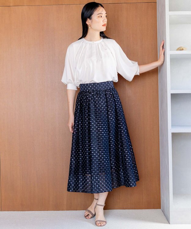 組曲 S 【セットアップ対応可】モノグラムプリントフレアスカート ブラック系5