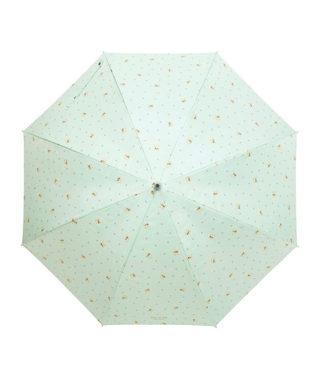 MOONBAT 【 遮光率100％/遮熱/UV】PAUL&JOE ACCESSOIRES(ポール&ジョー) 晴雨兼用日傘 ジプシー ネコ 長傘 ミントグリーン