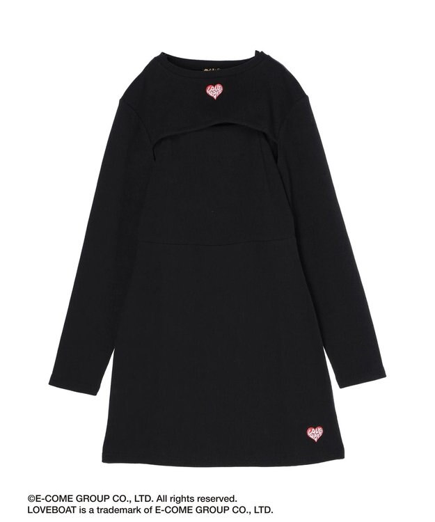 Green Parks ■別注　ＬＯＶＥ　ＢＯＡＴ　キャミワンピ×ボレロ Black