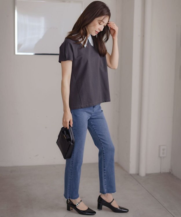 組曲 ビジューバックルメリージェーン パンプス ブラック系