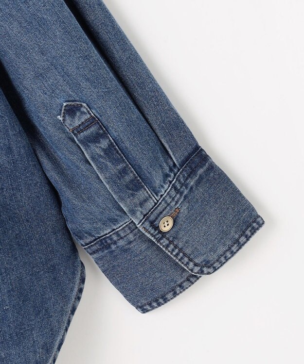 ANY オーバーデニムシャツ フェードインディゴ