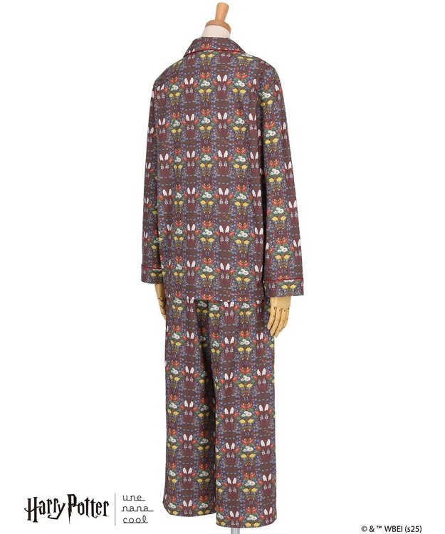 une nana cool 【ハリー・ポッターコラボ】【綿100%】開襟パジャマ レッド