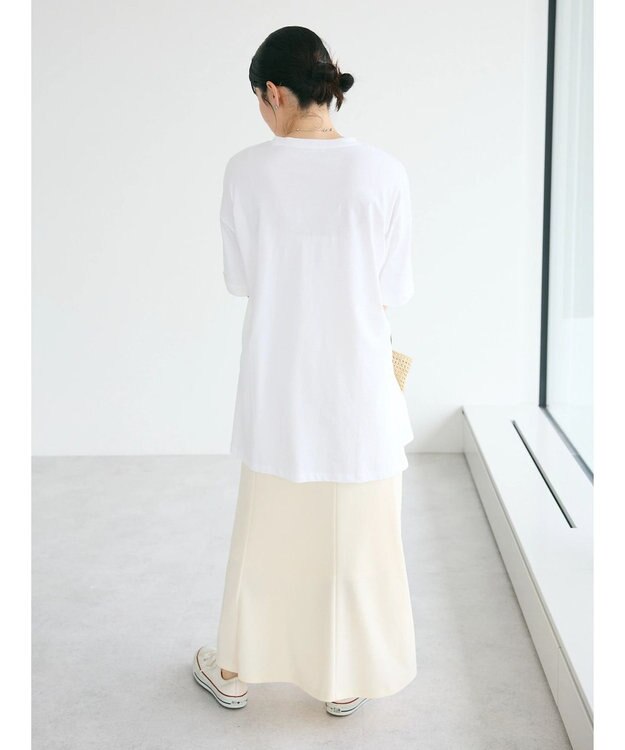 CRAFT STANDARD BOUTIQUE シルケット天竺　スクエアＰＴ　ＢＩＧ　Ｔｅｅ　Ｓ／Ｓ Off White