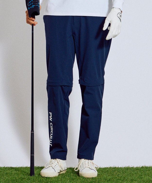 PW CIRCULUS 【ストレッチ素材】【MEN】2WAY デタッチャブルパンツ ゴルフ ネイビー系