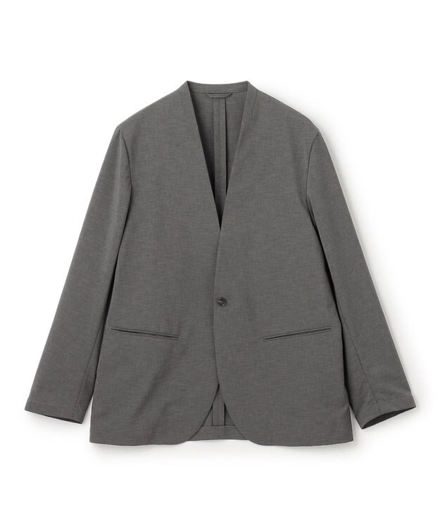 UNFILO MENS TENNEN TOUCH ノーカラージャケット [24年春夏商品] グレー
