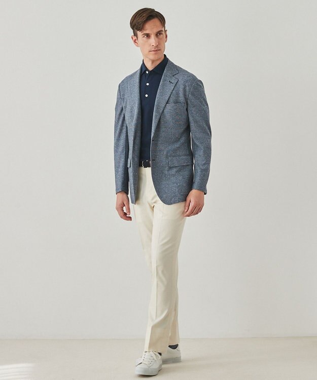 GOTAIRIKU 仕事で着られる綿パン【吸水速乾/ストレッチ/折り目加工】クールマックスコットンパンツ_ノータック（25年モデル） アイボリー/新色