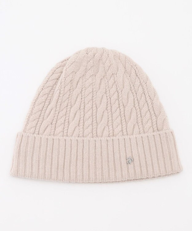 J.PRESS LADIES 【洗える】EIGER CORD ALAN ニットキャップ ベージュ系