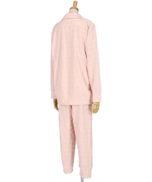 tsumori chisato SLEEP ツモリチサト パジャマ 長袖 長ズボン 綿混(本体) パイル素材 上下セット 前開き tsumori chisato SLEEP UDX556 /ワコール ピンク