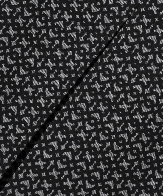 23区GOLF 【WOMEN】裏起毛ジャージースカート ストレッチ モノグラム 上品スタイル ブラック系5