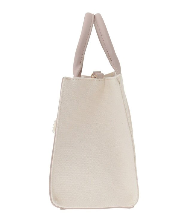 Maison de FLEUR チャーム付きスクエア2Wayバッグ Pink