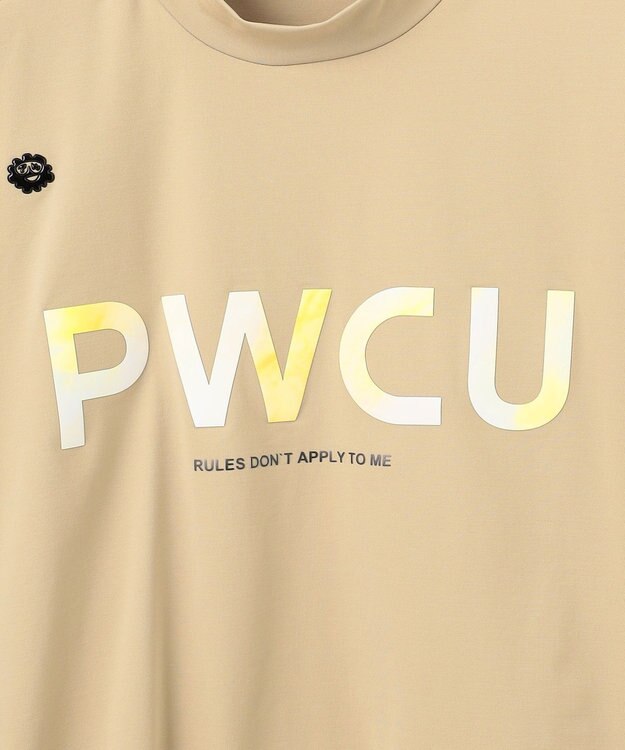 PW CIRCULUS 【吸水速乾 / UV遮蔽率99% UVカット / ストレッチ】【MEN】バックメッシュポケットモックT ゴルフ ベージュ系
