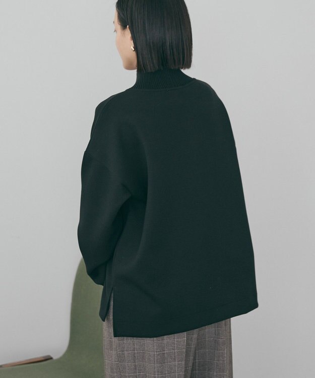 AMERICAN HOLIC ハイネックリブポンチプルオーバー Black