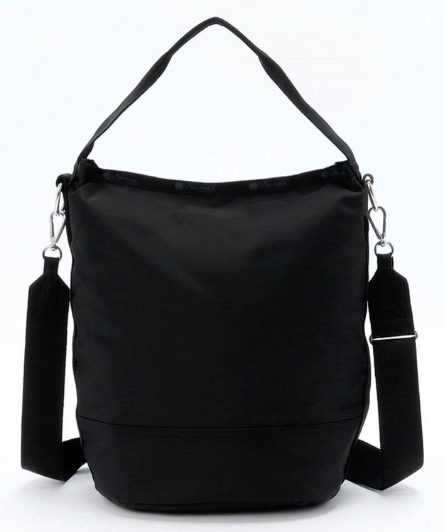 LeSportsac CONVERTIBLE BUCKET BAG/リサイクルドブラックJP リサイクルドブラックJP