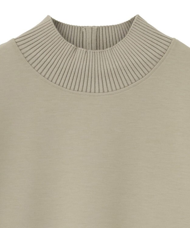 AMERICAN HOLIC ハイネックリブポンチプルオーバー Gray Beige