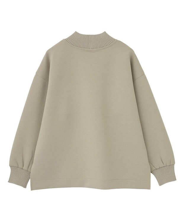 AMERICAN HOLIC ハイネックリブポンチプルオーバー Gray Beige
