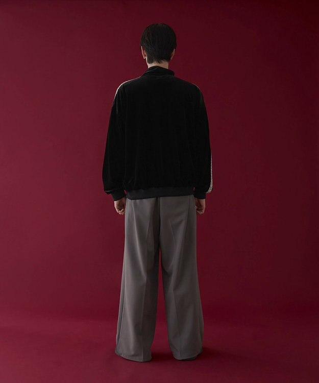 WEGO ベロアライントラックジャケット ブラウン