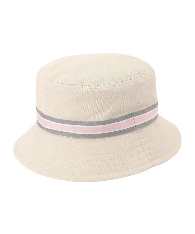 MOONBAT FURLA(フルラ) バケットハット　グログラン巻き ベージュ