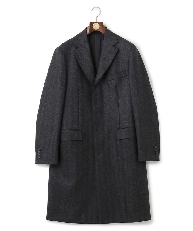 J.PRESS MEN 【CUBA BEACHフランネル】チェスターコート グレー系8