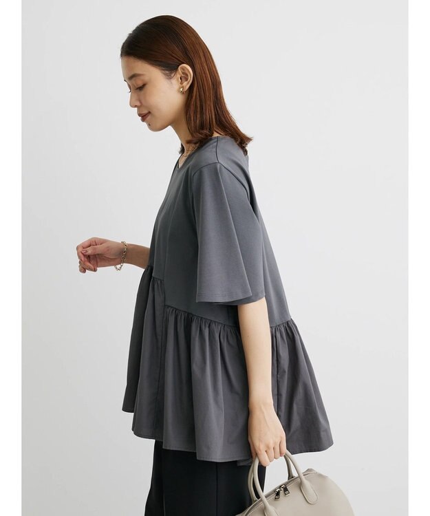 Green Parks ・ＥＬＥＮＣＡＲＥ　ＤＵＥイソザイキリカエプルオーバー Charcoal Gray