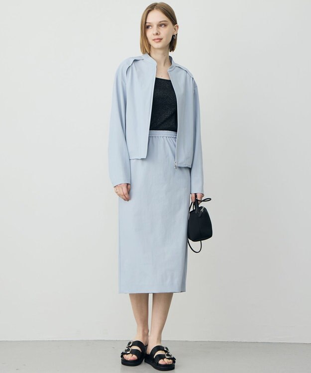 ICB L 【WEB限定カラーあり】 ブロードステッチリブ タンクトップ ブラックラメ