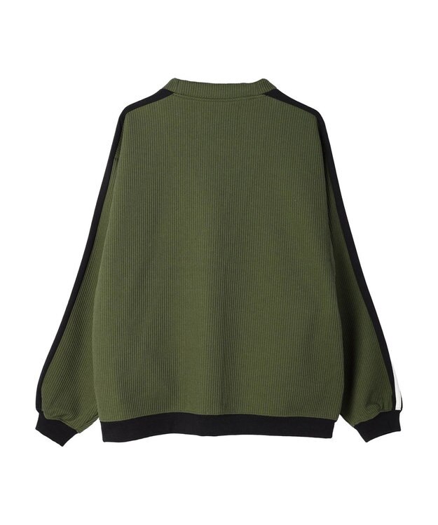 CRAFT STANDARD BOUTIQUE 【リサイクル】ラインカーディガン Khaki