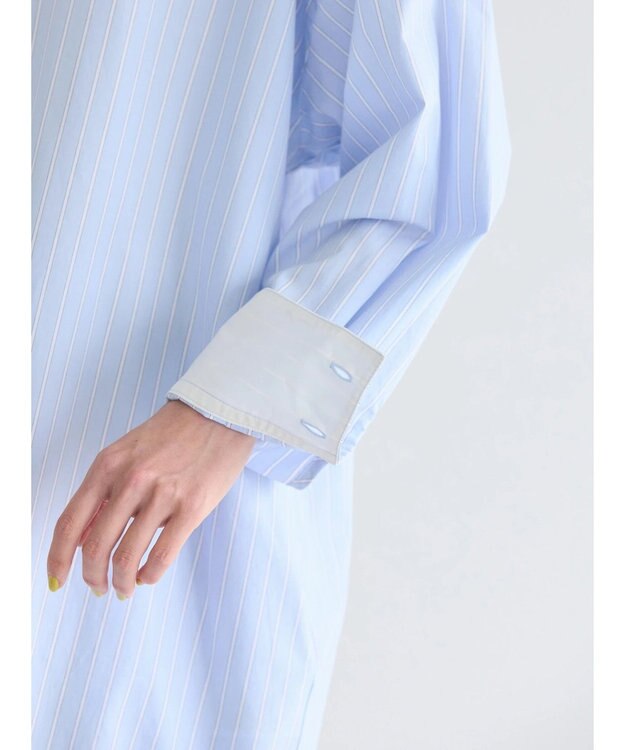 AMERICAN HOLIC ＵＶカット綿ブロードシャツワンピース Stripe