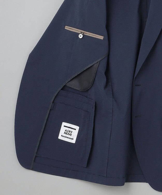 GOTAIRIKU セットアップ可【軽量/ストレッチ】クールマックスサッカーセットアップ ジャケット ネイビー系8