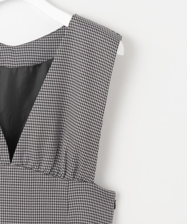 Feroux 【洗える】美シルエット ジャンパースカート チェック柄