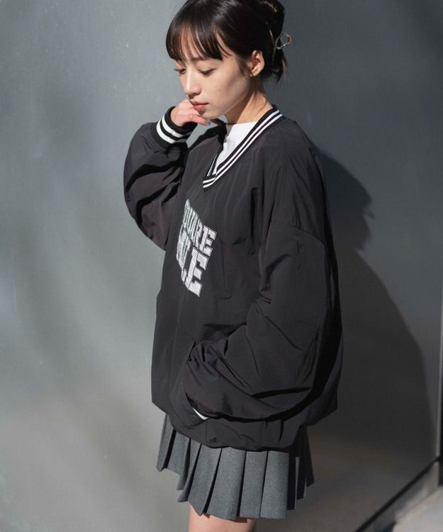 WEGO ナイロンプルオーバー ブラック