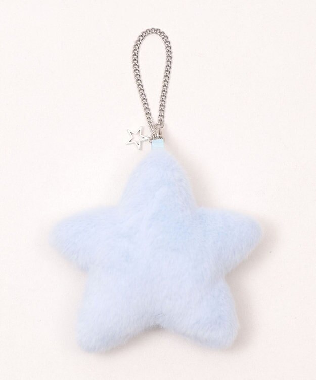 WEGO 【痛バ＆推し活グッズ】ふわふわスターIDフォトチャーム サックス