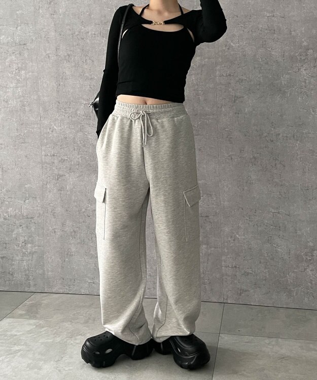 WEGO 【２点セット】カーデ付きアンサンブル ブラック