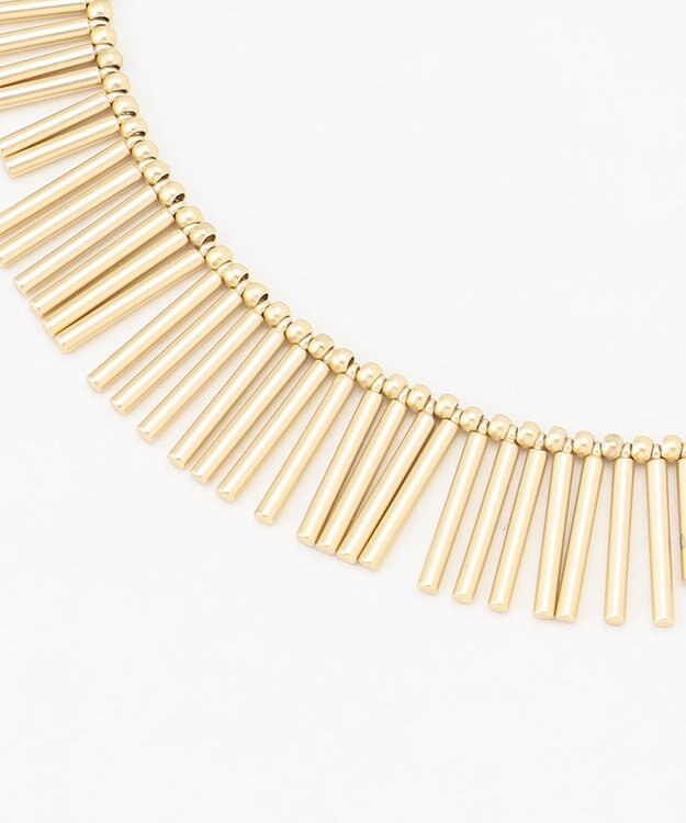 自由区 フリンジメタル ネックレス マットゴールド
