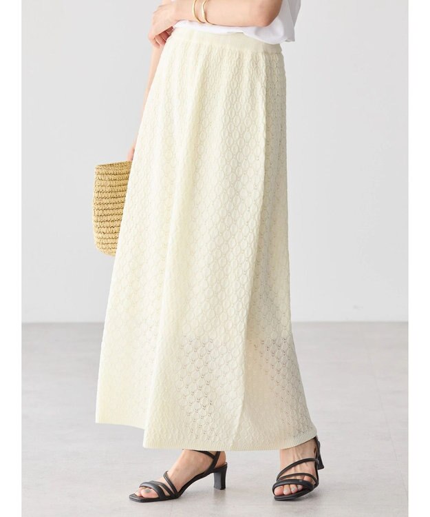 AMERICAN HOLIC レース編みスカート Ivory