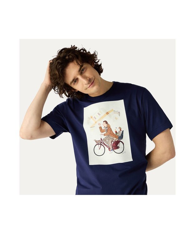 DAKS SLOWBOY Tシャツ〈ピカデリー〉 ネイビー