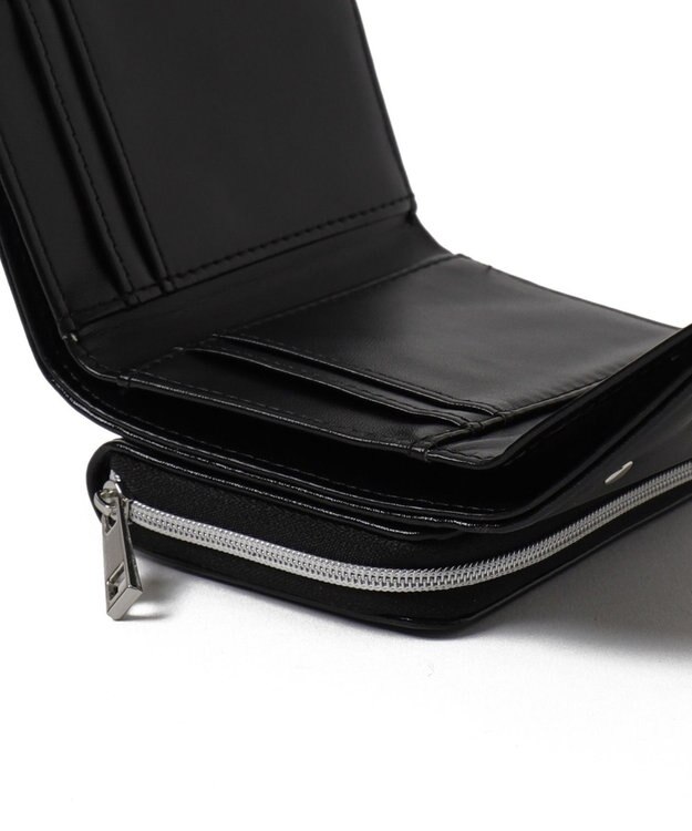 WEGO メタルハートスタッズウォレット ブラック