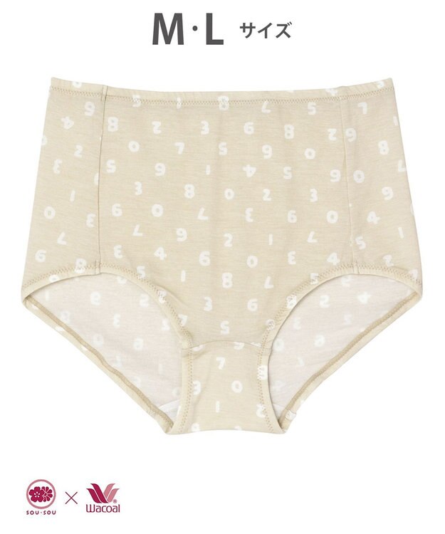 ワコール／睡眠科学 【ショーツ】　SOU・SOU（R）　ベア天竺素材　YBX636とペア　睡眠科学／ワコール　YPX636 ベージュ
