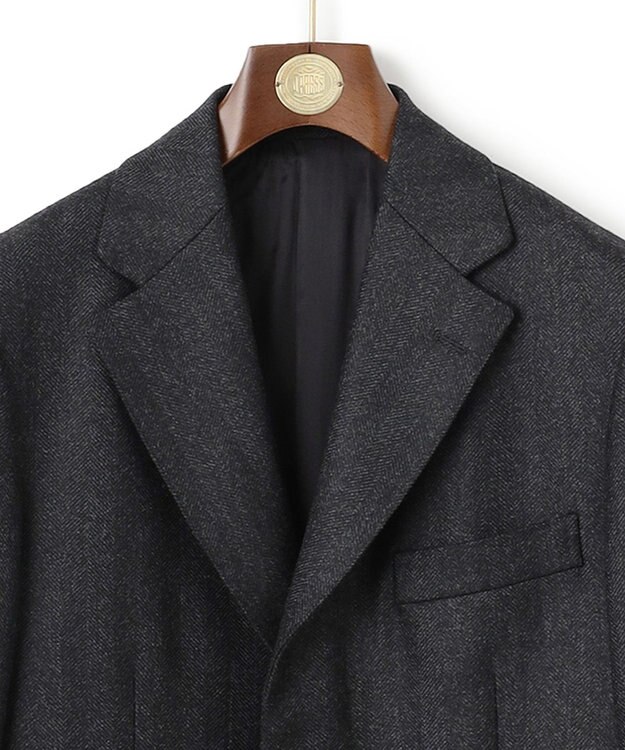 J.PRESS MEN 【CUBA BEACHフランネル】チェスターコート グレー系8