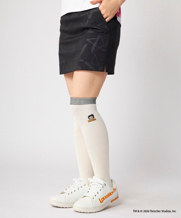 FILA GOLF／marie claire 【Loudmouth×Betty Boop™】ニーハイソックス White