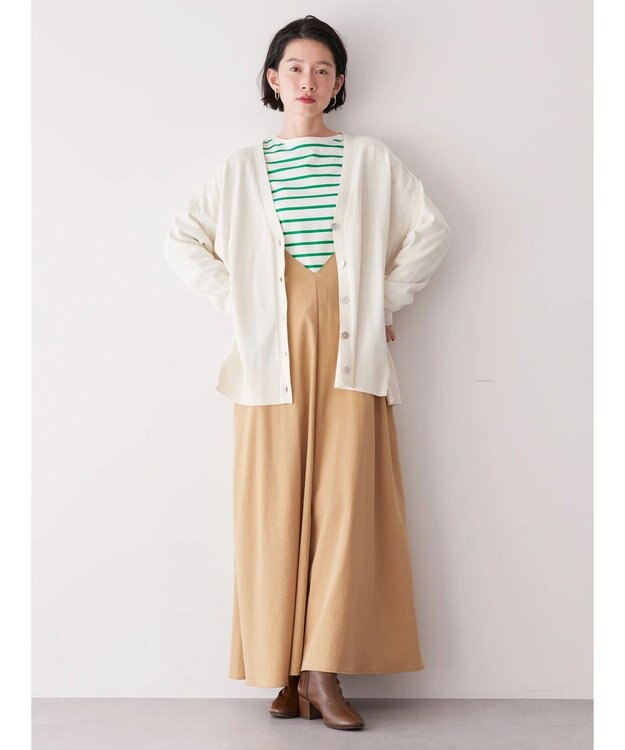 AMERICAN HOLIC ＵＶカットミディニットカーディガン Off White