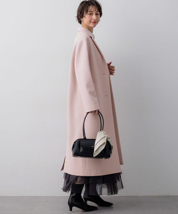 23区 【WEB&一部店舗限定】ウールモッサ チェスターコート ピンク系