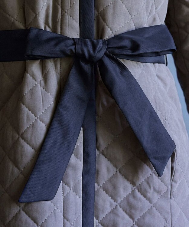 Tiaclasse ピーチスキン2wayキルティングロングコート モカ