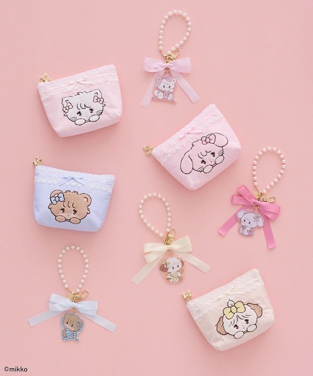 Maison de FLEUR Lil ala mode ポーチ Light Pink