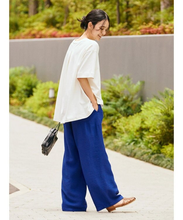 AMERICAN HOLIC 抗菌防臭＋接触冷感クルーネックカットプルオーバー Off White