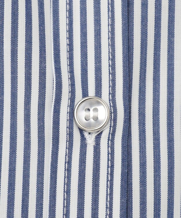 ANY L 【UVカット/抗菌防臭/速乾/手洗い可】エニィファンクション ストライプドルマンシャツ ブルーロンスト